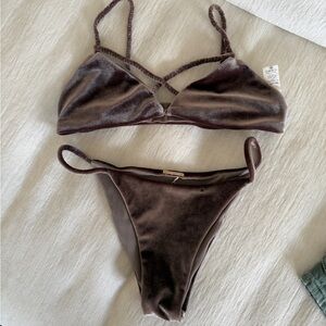 San Lorenzo Chocolate Velvet Bikini Set